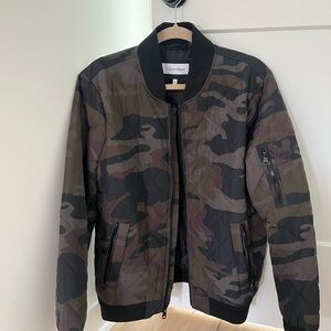Calvin Klein Men's Camo Bomber Jacket